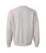 Unisex adult heavy blend crew neck sweatshirt ash grey Gildan-2