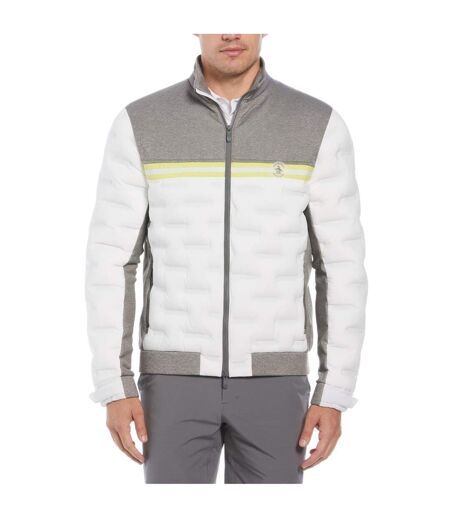 Mens Mock Neck Regular Performance Jacket Grey Heather Original Penguin