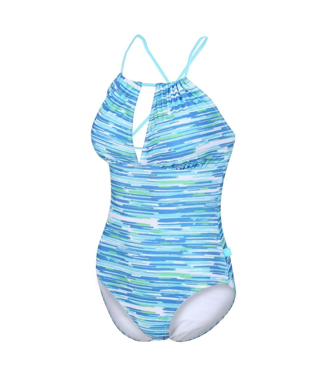 Womens/ladies halliday brush stroke one piece swimsuit seascape Regatta-3