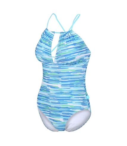 Regatta Womens/Ladies Halliday Brush Stroke One Piece Bathing Suit (Seascape) - UTRG6937