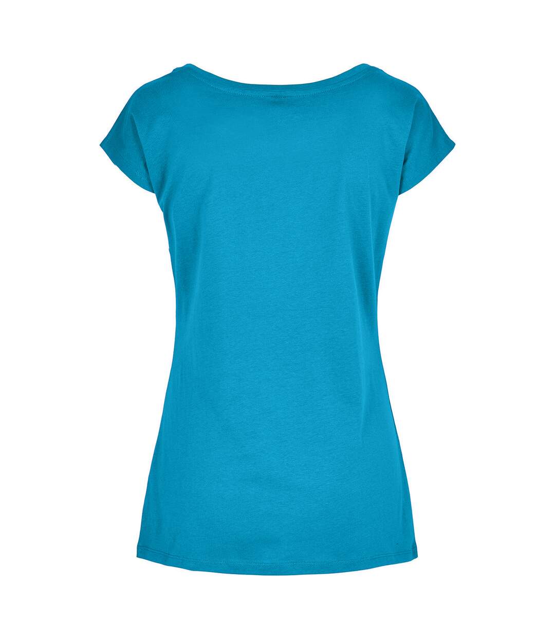 T-shirt femme bleu mer Build Your Brand-2