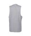 Mens High-neck Vest Top Heather Grey Skinni Fit-2
