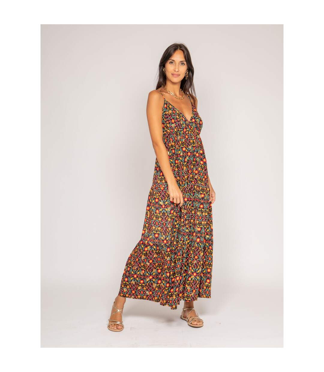 Robe longue motifs IMELLE - Dona X Lisa