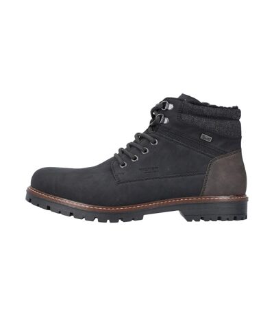 Bottine A Lacets Et Zip Rieker Jeans