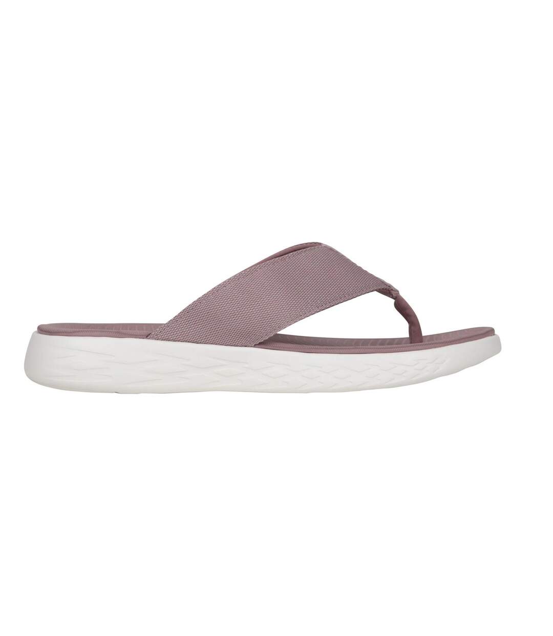 Tongs Confortables Et Unies Rest Comfort Femme Rose Foncé Mountain Warehouse-1