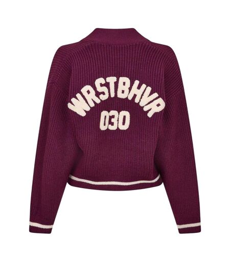 Cardigan Lavo Femme Violet WRSTBHVR