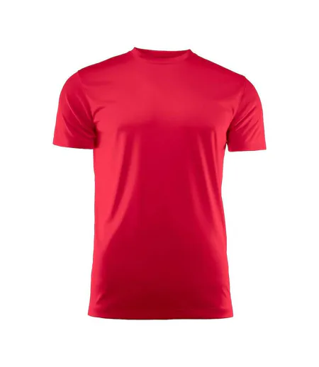 T-shirt Run Homme Rouge Printer RED