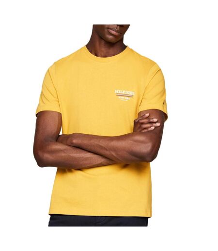 T-shirt jaune homme tommy hilfiger global - s