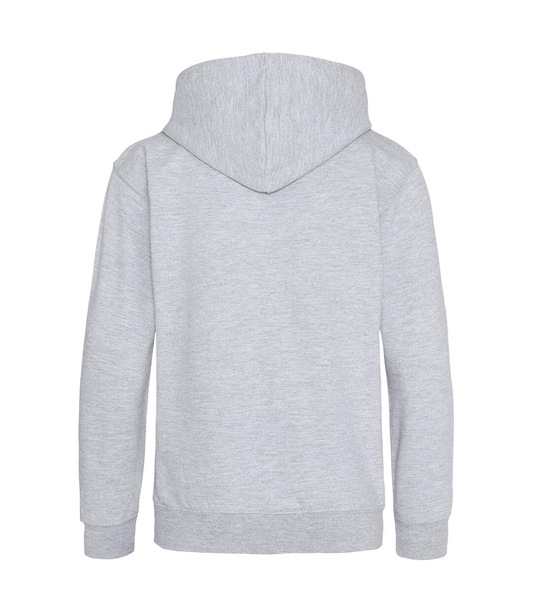 Sweatshirt à capuche et fermeture zippée homme gris chiné/bleu marine Awdis