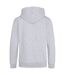 Sweatshirt à capuche et fermeture zippée homme gris chiné/bleu marine Awdis