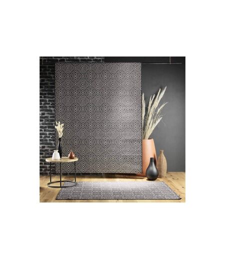 Tapis Tissé Déco Aztek 120x170cm Noir