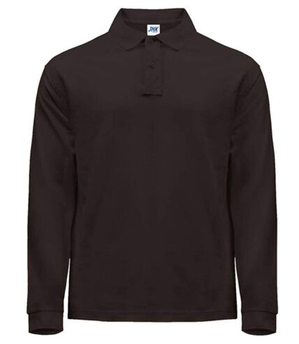 Polo manches longues - Homme - JK215 - gris graphite