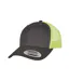 Casquette Trucker Retro Adulte Charbon Vert Néon Flexfit-1