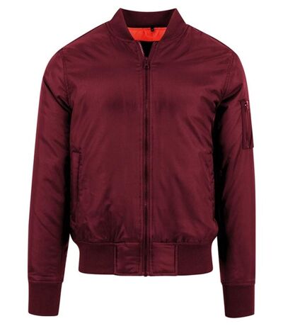 Blouson bomber - Homme - BY030 - rouge bordeaux