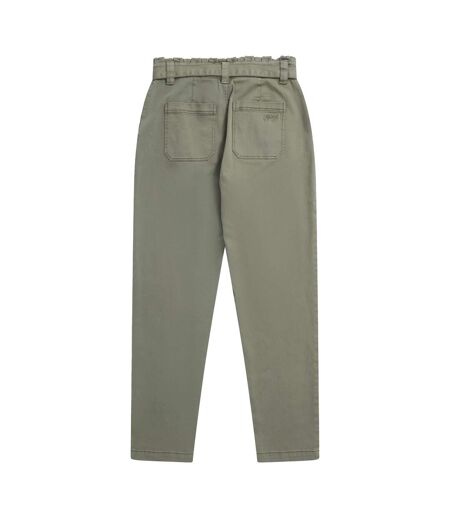 Pantalon Loren Femme Vert Kaki Animal