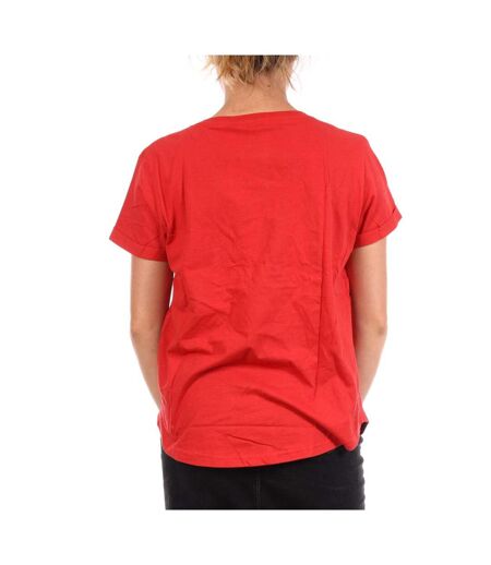 T-Shirt rouge femme disney love hands