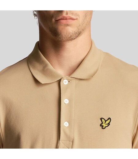 Polo Uni Homme Beige Clair Lyle & Scott