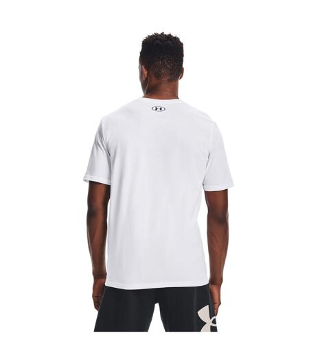 Mens sportstyle short-sleeved t-shirt white/black Under Armour