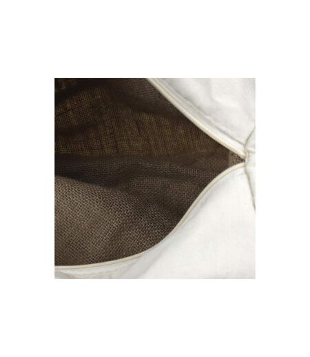Sac Fraîcheur en Jute & Coton Aliments 40cm Blanc