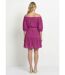 Robe courte col Bardot broderie anglaise-2