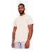 Casual Classics Mens Core Ringspun Cotton Slim T-Shirt (Ecru) - UTAB574