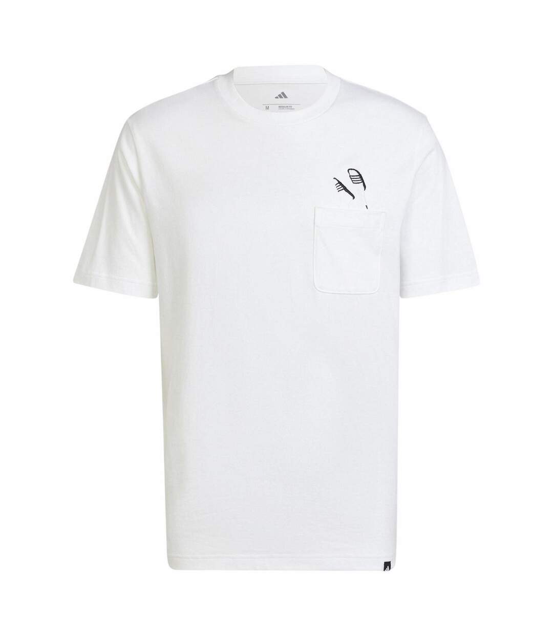 T-shirt Motif/style À Enfiler Homme Blanc Adidas-2