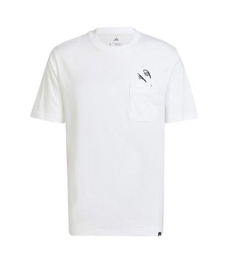 T-shirt Motif/style À Enfiler Homme Blanc Adidas
