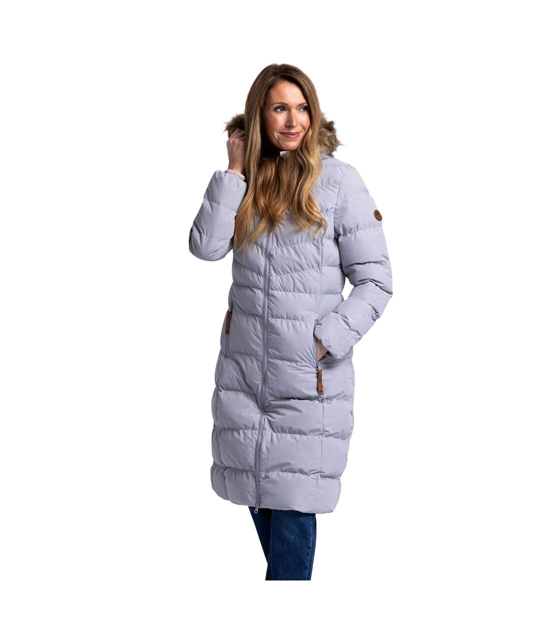 Womens/ladies Audrey Padded Jacket Platinum Trespass-1