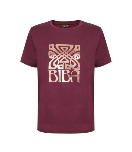 T-shirt Motif/style Logo Femme Pourpre Biba