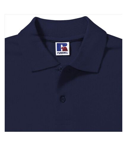 Russell Mens 100% Cotton Short Sleeve Polo Shirt (French Navy)