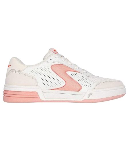 Womens/ladies Viper Classic Flat Court Trainers Off White Skechers