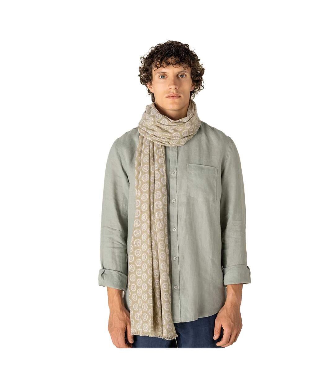 Écharpe Motif/style Médaillon Taille Unique Sable Spasso-4