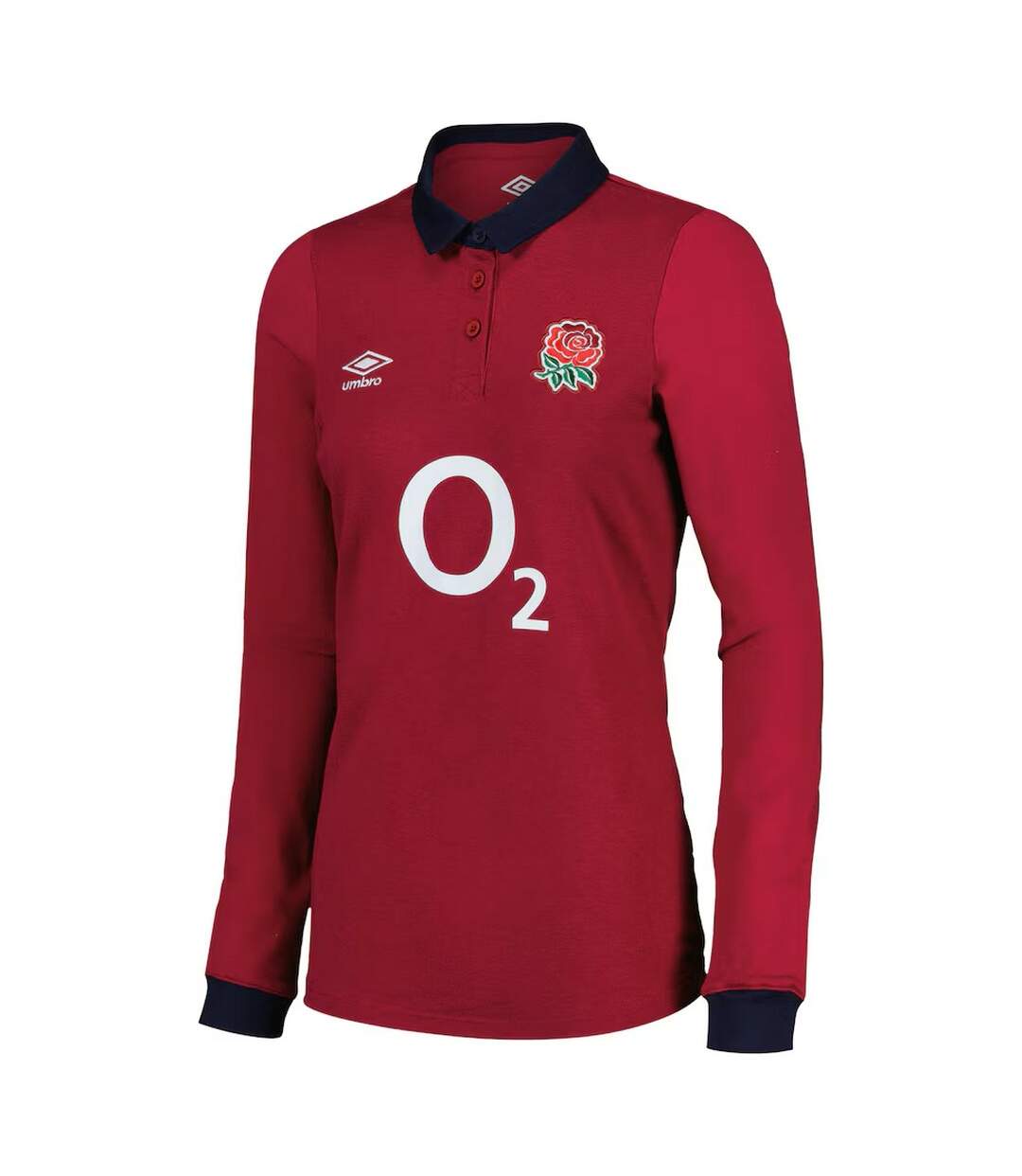 Womens/ladies 24/25 classic england rugby alternative jersey red/black Umbro-1