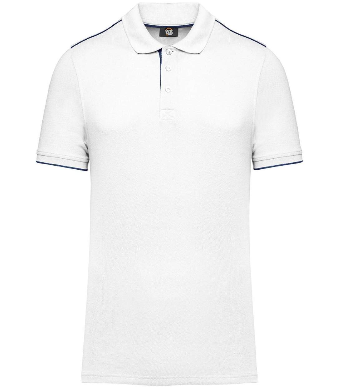 Polo professionnel DayToDay pour homme - WK270 - blanc et marine-2