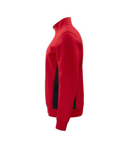 Projob Mens Half Zip Sweatshirt (Red) - UTUB781