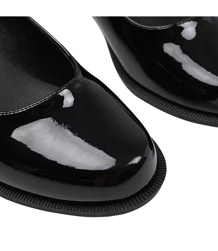 Womens/ladies Kingston Buckle Detail Low Heel Loafers Black Where´s That From