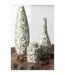 Vase Déco en Porcelaine Yezi 53cm Vert & Blanc-3