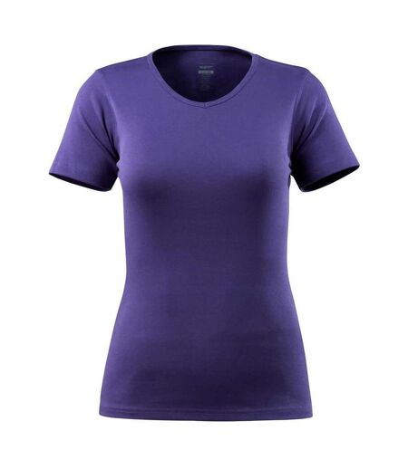 Womens/ladies Crossover Nice T-shirt Violet Mascot