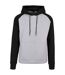 Sweat À Capuche Homme Gris Chiné Noir Build Your Brand-1