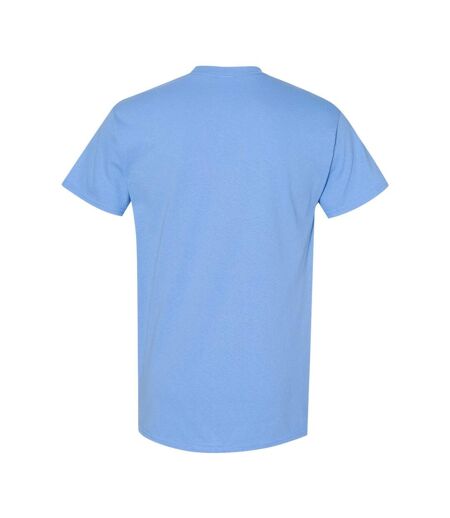 Gildan Mens Heavy Cotton Short Sleeve T-Shirt (Pack of 5) (Carolina Blue)