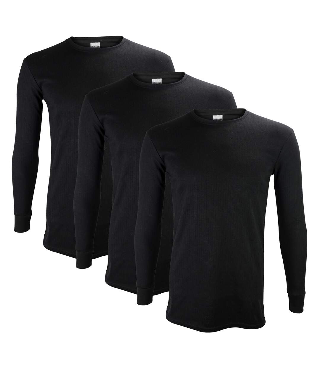 3 Pack Mens Thermal Underwear Top | Winter Base Layer Long Sleeve Top-3
