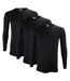 3 Pack Mens Thermal Underwear Top | Winter Base Layer Long Sleeve Top-3