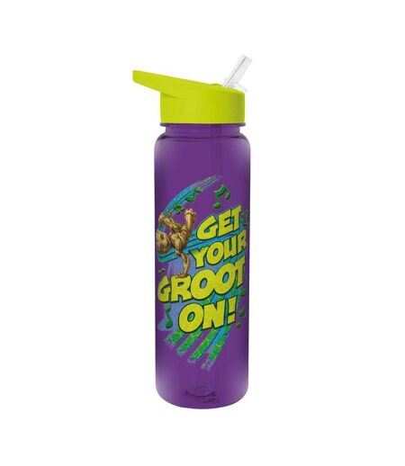 Guardians Of The Galaxy Get Your Groot On Plastic Water Bottle (Purple/Green/Blue) (One Size) - UTPM7491