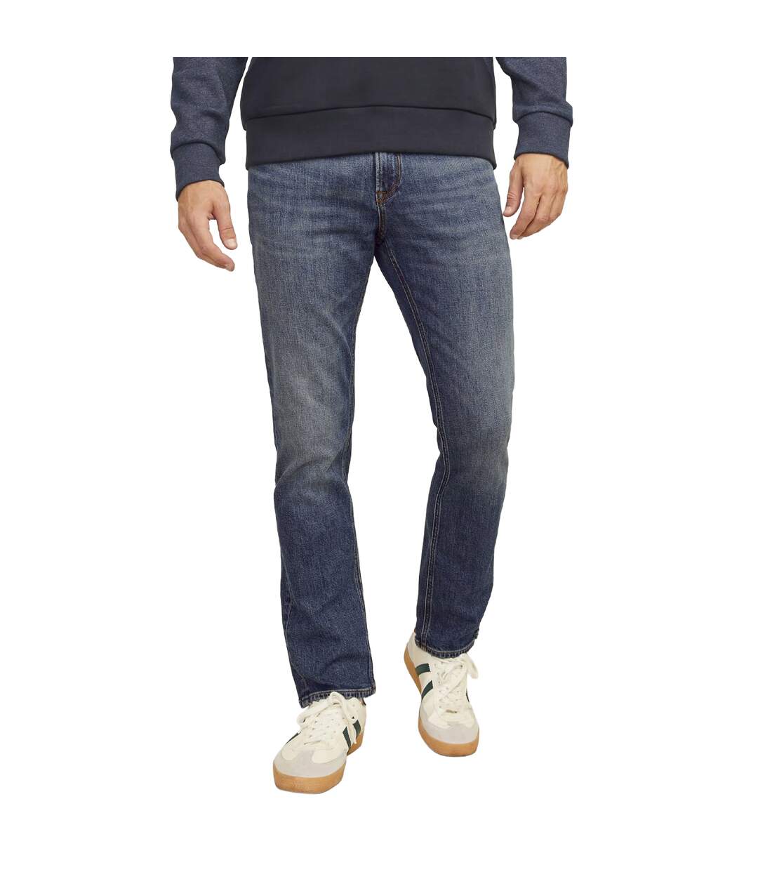 Jean clark original homme bleu denim Jack And Jones-1