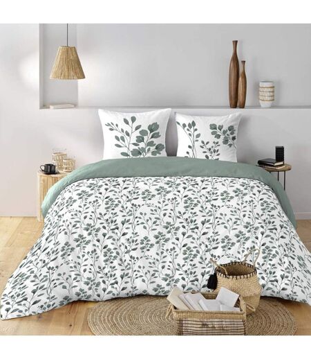 Parure de Lit 3 Pièces Maiwen 240x220cm Vert Sauge