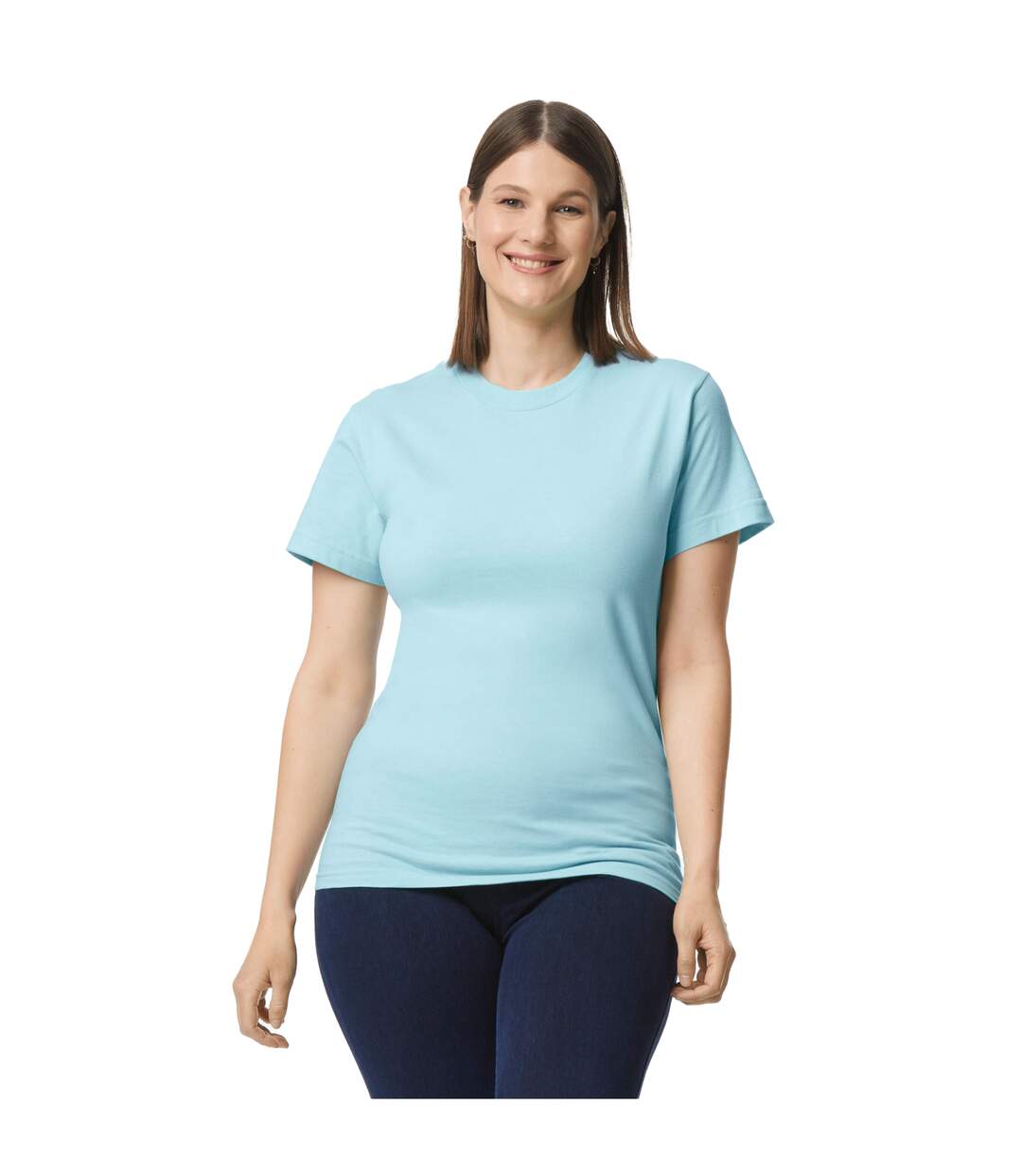 Unisex adult cotton classic t-shirt chambray Gildan Hammer-1