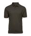 Mens Luxury Stretch Polo Shirt Dark Olive Tee Jays-1