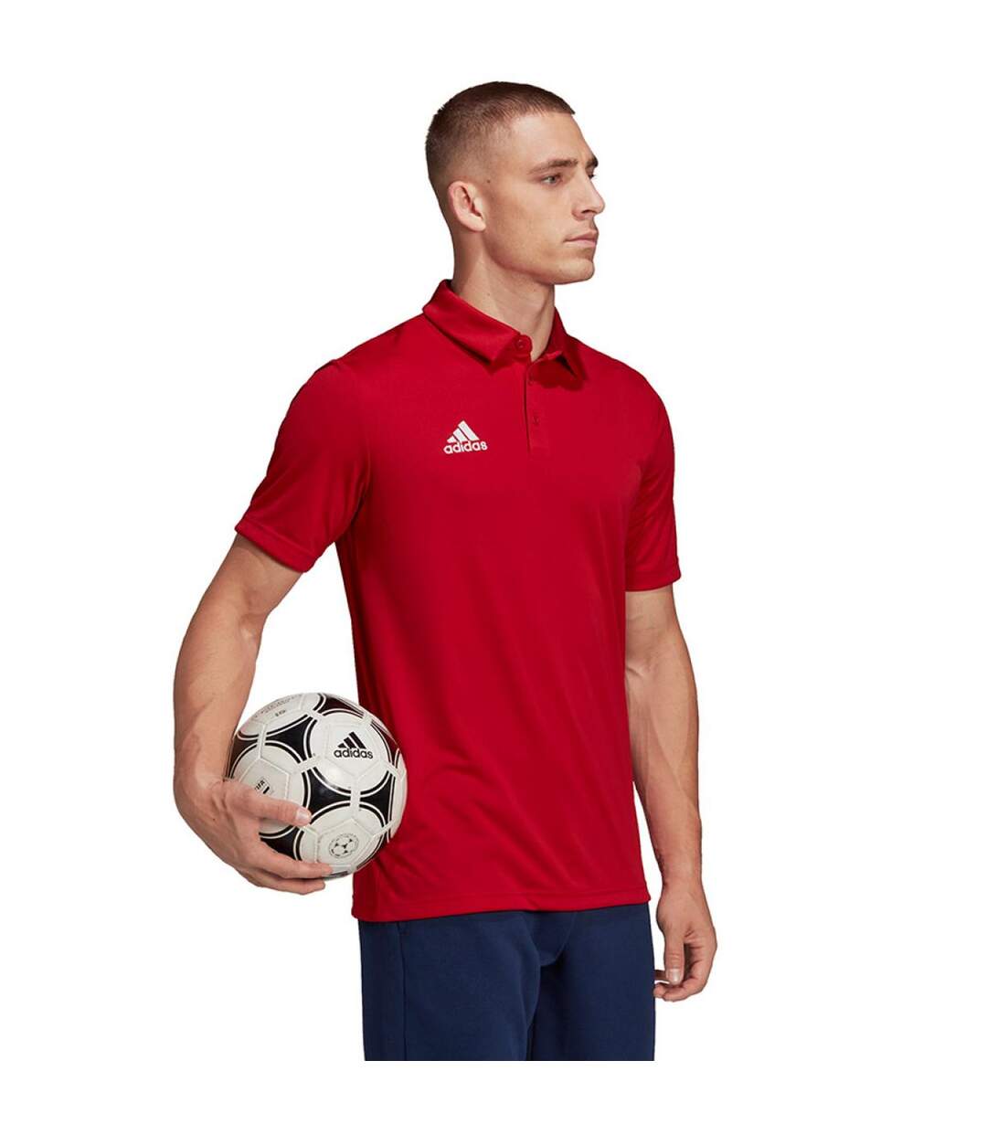 Polo Entrada Homme Rouge Adidas-1