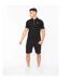 Polo Manches Raglan Cresswell Homme Noir Crosshatch-1
