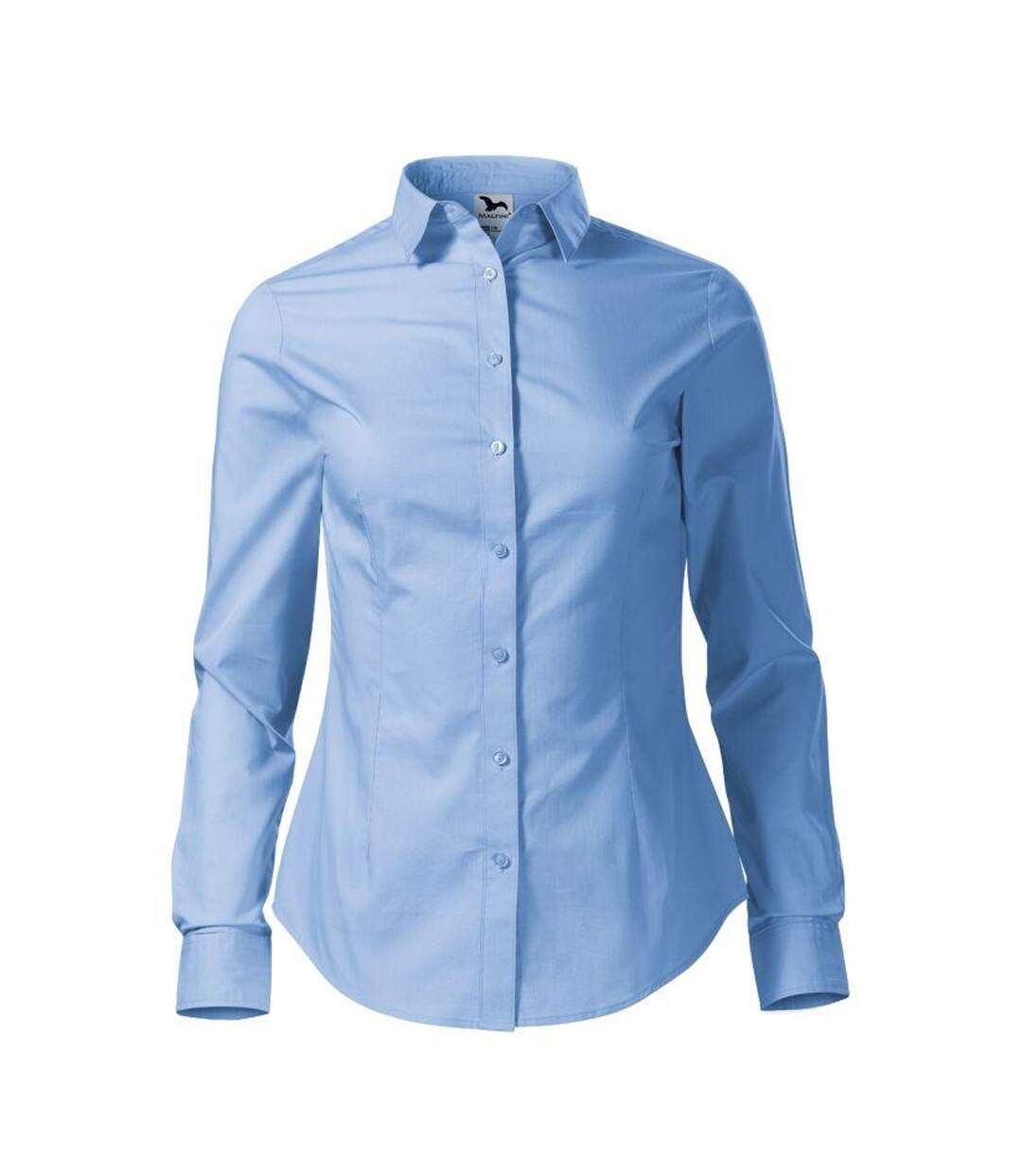 Chemisier Manches Longues Style Femme Bleu Malfini-1